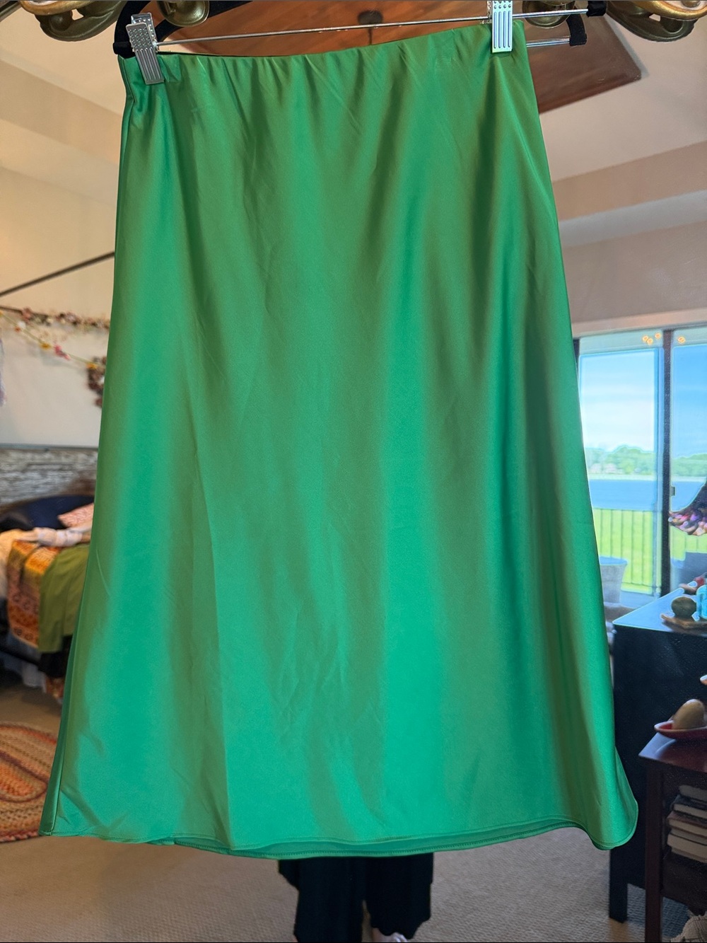 Amazon Green A-Line Skirt
